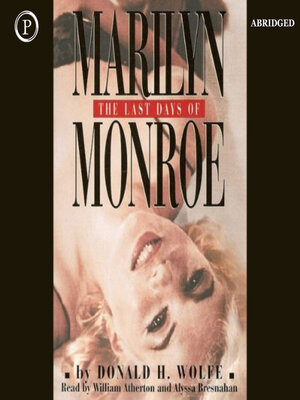 cover image of The Last Days of Marilyn Monroe